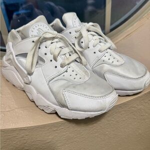 Nike White Huarache Sneakers